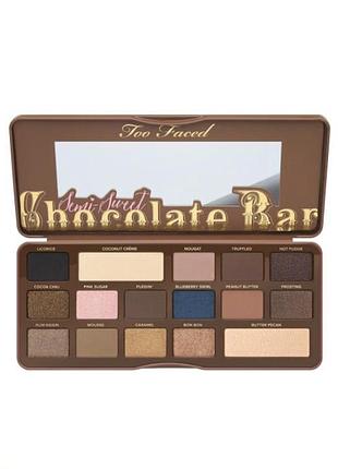 Тіні, палетка too faced, semi sweet chocolate bar palette