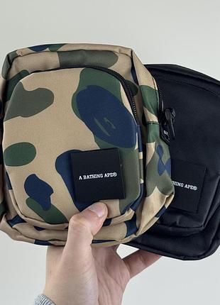 Сумка через плече bape месенджер бейп бананка