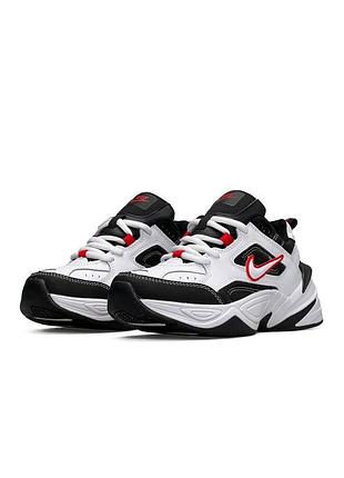 Женские кроссовки nike m2k tekno black white red