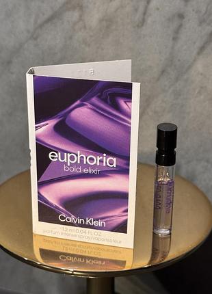 Оригінальний пробнік аромату euphoria bold elixir від calvin klein, 1,2мл