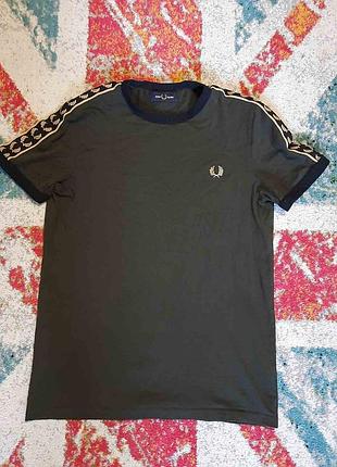 Футболка мужская fred perry на лампасах