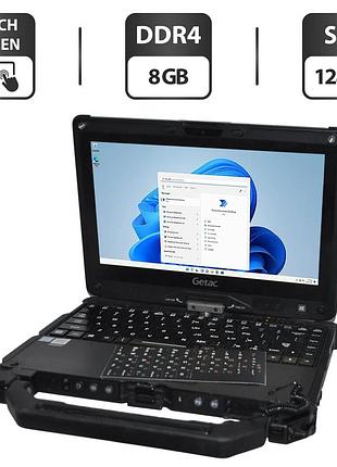 Захищений нетбук-трансформер getac v110 g4 / 11.6" (1366x768) ips touch / intel core i7-7500u (2 (4) ядра по 2.7 - 3.5 ghz) / 8 gb
