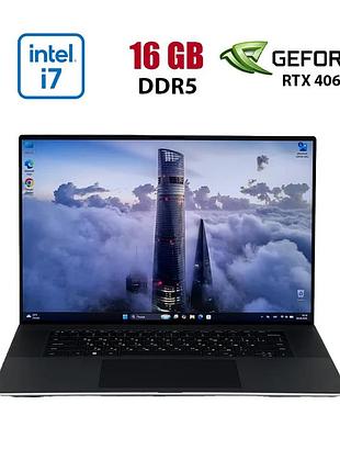 Игровой ноутбук dell xps 17 9730 / 17.3" (1920x1200) ips / intel core i7-13700h (14 (20) ядер по 2.4 - 5.0 ghz) / 16 gb ddr5 / 480