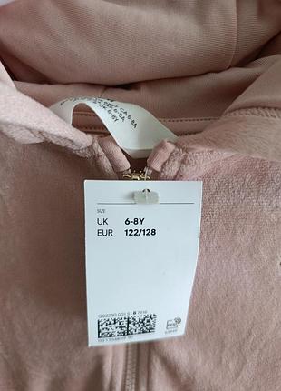 Велюрова кофта h&amp;m 122/128 2