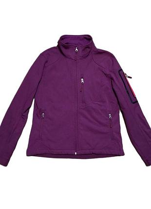 Куртка softshell (софтшел) водоотталкивающая и ветрозащитная для женщины crane bionic-finish® eco 23341845 s бордовый