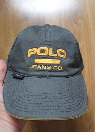 Вінтажна кепка бейсболка унісекс бавовна polo jeans co. від ralph lauren