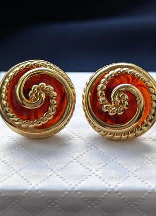 Вінтажні сережки avon – spiral hurrican