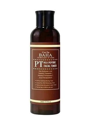Пептидный тонер с matrixyl и керамидами cos de baha peptide facial toner matrixyl 200 мл