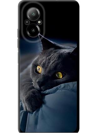 Чехол tpu на телефон realme c67 4g дымчатый кот "825b-3648-58250"