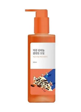 Гидрофильное масло с экстрактом черных соевых бобов round lab soybean cleansing oil, 200 мл