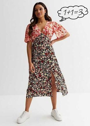1+1=3❤️ симпатичное платье в милые цветочки от new look