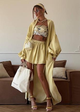 Женский костюм из креп жатки