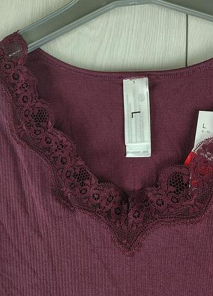 Бордовый лонгслив c&amp;a 5