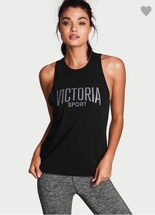 Стильна майка з великим вирізом на спині victoria's secret victoria sport