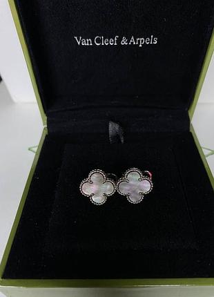 💎new💎брендовые серьги van cleef , vca, клевер, ван клиф ♥️♥️♥️с логотипом