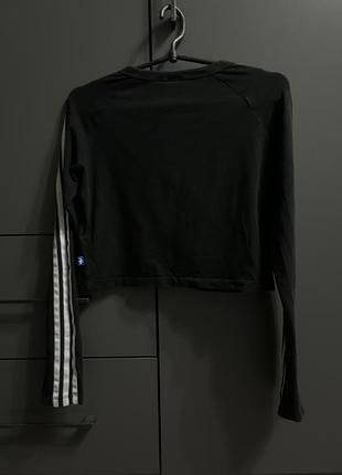 Укорочений лонгслів adidas 3