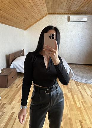 Топ лонг лонгслів zara 6
