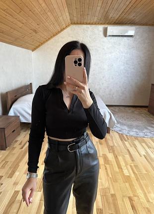 Топ лонг лонгслів zara 5