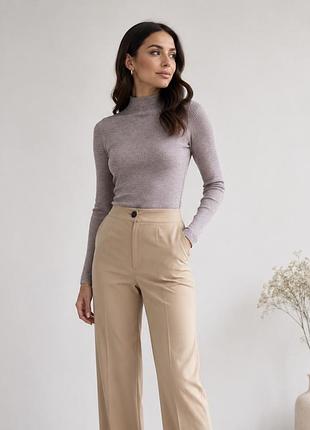 Водолазка в рубчик з коміром-стійкою, розмір 42-46 , s/m/l