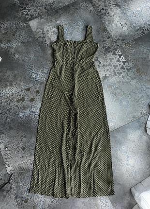 Стильний котоновий комбінезон в крапку mango