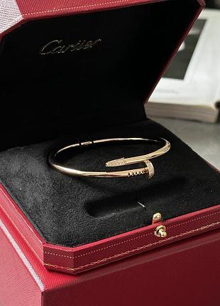 Браслет cartier juste un clou diamond 18k yellow gold
