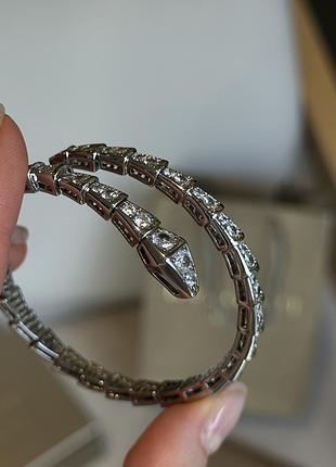 Браслет bvlgari ring serpenti viper white gold 18k