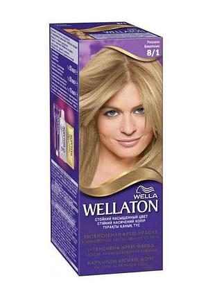 Крем-краска для волос стойкая 8/1 ракушка тм wellaton