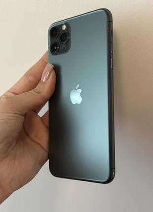 Iphone 11 pro max 64gb midnight green + подарунки (чохли, зарядка)