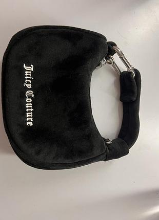 Сумочка juicy couture чорна 20см в ширину 12 в довжину