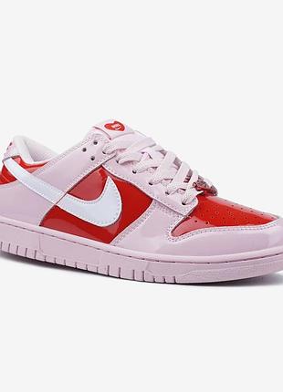 Кроссовки женские nike sb dunk low valentine's day lacquered 36 41