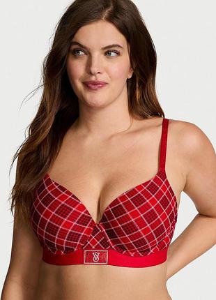 Бюстгальтер victoria's secret (2126439129007) lightly lined 70c красный