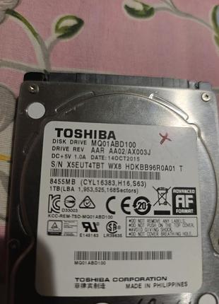 Hdd 2,5" 1tb 5400/sata.б/у.