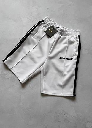 Шорты palm angels шорты палм белого цвета