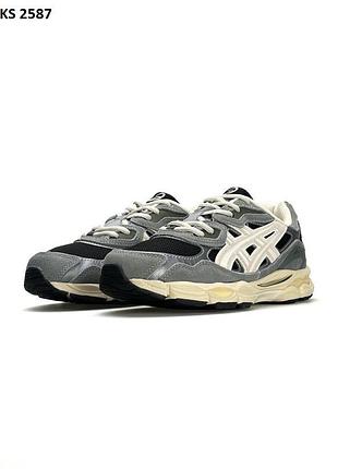 Кроссовки мужские серые asics gel-nyc gray размер 42 43 44