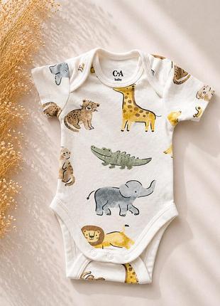 Боді c&a baby safari для малюка 🦁🦒