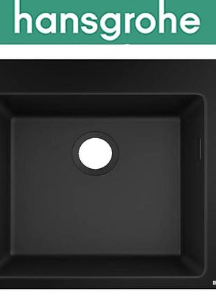Кухонна мийка hansgrohe (art 43312170) s510-f450 550x500mm, чорний графіт