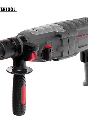 Перфоратор intertool wt-0186 прямий (1000 вт, 3.5 дж, 0-1300 об./хв, 0-5100 уд./хв, 3 режими, sds plus, знімний швидкозатискний