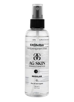 Многофункциональная антипотовая жидкость ag skin exoactive antiperspirant mist 100 мл — контроль потоотделения и защита кожи