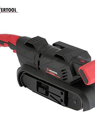 Стрічкова шліфувальна машина intertool wt-0531 (платформа 76*533 мм, 900 вт, 200-400 м/хв)