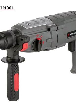 Перфоратор intertool wt-0185 прямий (1000 вт, 3.5 дж, 0-1300 об./хв, 0-5100 уд./хв, 3 режими, sds plus)