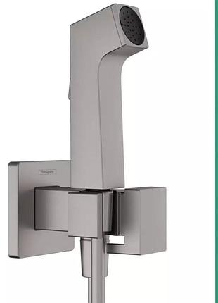 Гигиенический душ hansgrohe (art 29233340) шлангом и держателем на смешанную воду e ecosmart, хромовый мат