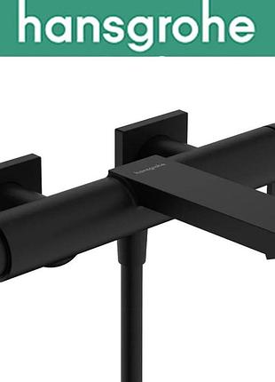 Смеситель hansgrohe (art 73420670) для ванны однорычажный tecturis e, наружного монтажа, чёрный мат
