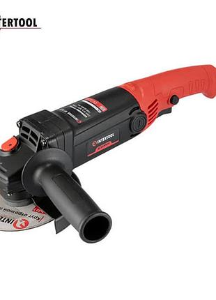 Машина угловая шлифовальная intertool wt-0231 (860 вт, диаметр круга 125 мм, 11000 об/мин)