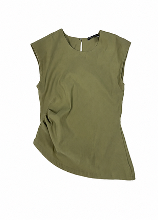 Топ zara, без рукавів, хакі
