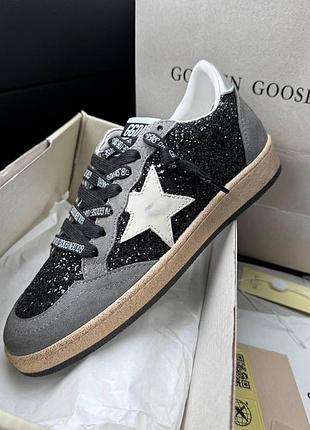 Серые женские кроссовки golden goose grey black beige х голден гус 41