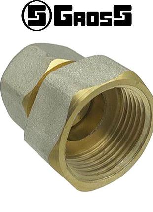 Муфта з внутрішньою різзю для металопластикової труби s20*1/2"в (розбірна), gross