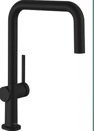 Змішувач hansgrohe (art 72806670) для кухні talis m54 u 220, чорний мат
