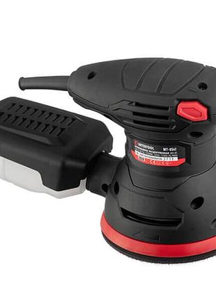 Эксцентриковая шлифовальная машина intertool wt-0541 (платформа 125 мм, 300 вт, 5000-12000 об/мин, ход эксцентрика 2 мм) 7