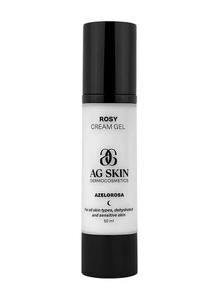 Крем-гель с азелаиновой и салициловой кислотами ag skin rosy cream gel 50 ml — уход за кожей с акне, розацеа и постакне