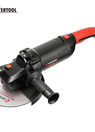 Машина угловая шлифовальная intertool wt-0228 (2400 вт, диаметр круга 230 мм, 6300 об/мин, плавный пуск)